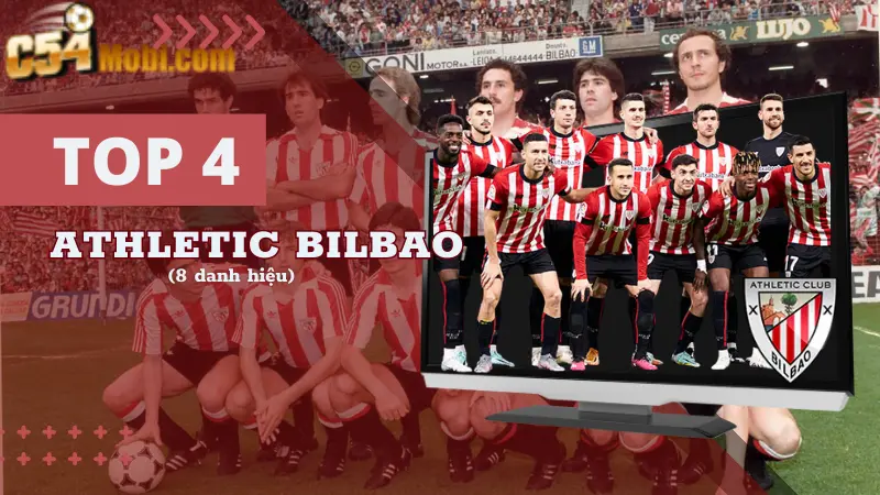 5 đội bóng quán quân La Liga nhiều nhất - Athletic Bilbao (8 danh hiệu)